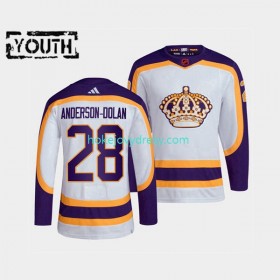 Dětské Hokejový Dres Los Angeles Kings Jaret Anderson-Dolan 28 Adidas 2022 Reverse Retro Bílý Authentic